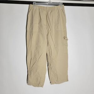 Ragton Tan Cargo Capris with Relaxed Fit